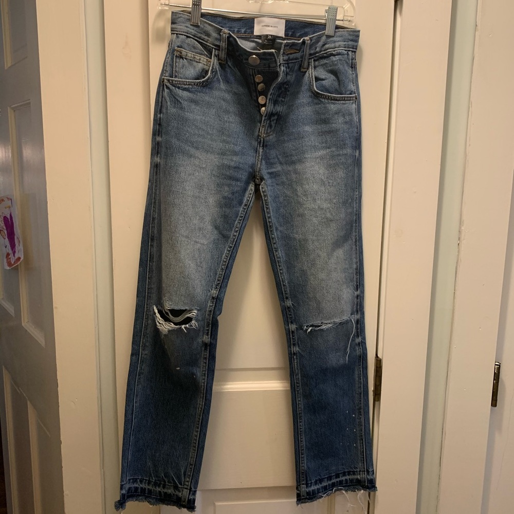 Current/Elliot Distressed Boyfriend Jeans